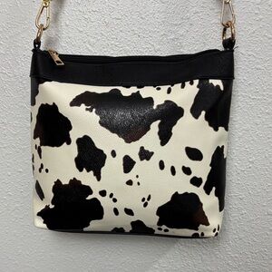 NEW! Elegant Cow Print Crossbody Bag